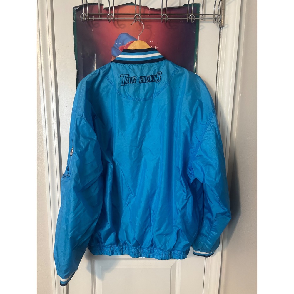 Vintage Pro Player UNC Tar Heels Half Zip Windbreaker Jacket Blue Mens XL - Picture 2 of 9